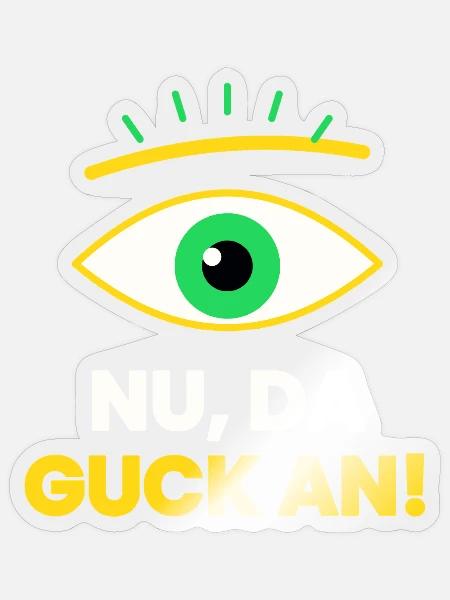 Sächsisch Nu freilich Sachsen - Sticker Größe S (10 x 10 cm) - Transparent glänzend