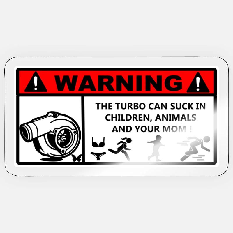 Warning Sticker taille S (10 x 10 cm)