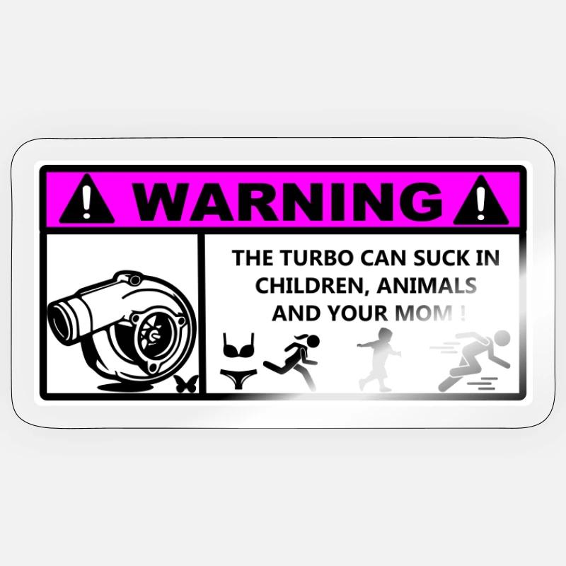 Turbo - Sticker size S (10 x 10 cm) - transparent glossy