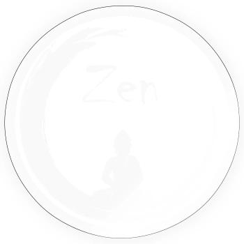 Bulle zen - Sticker taille S (10 x 10 cm) - brillant transparent - Devant