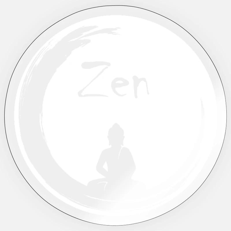 Zen bubble - Sticker size S (10 x 10 cm) - transparent glossy