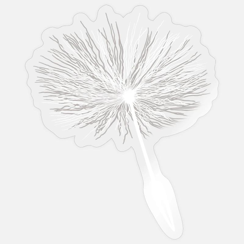 Loewentooth Seeds Pusteflower - Sticker size S (10 x 10 cm) - transparent glossy