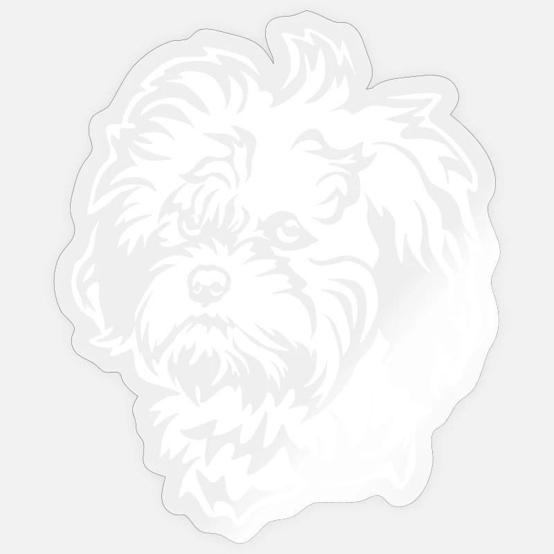 Tête de Lion « Black Edition » - Sticker taille S (10 x 10 cm) - brillant transparent