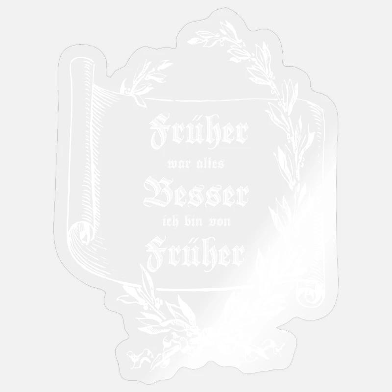 Scroll Laurel wreath EVERYTHING USED TO BE BETTER Sticker size S (10 x 10 cm)