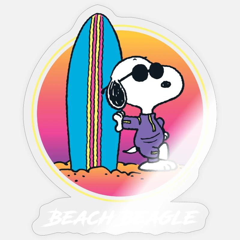 Peanuts Snoopy Beach Beagle Sticker size S (10 x 10 cm)