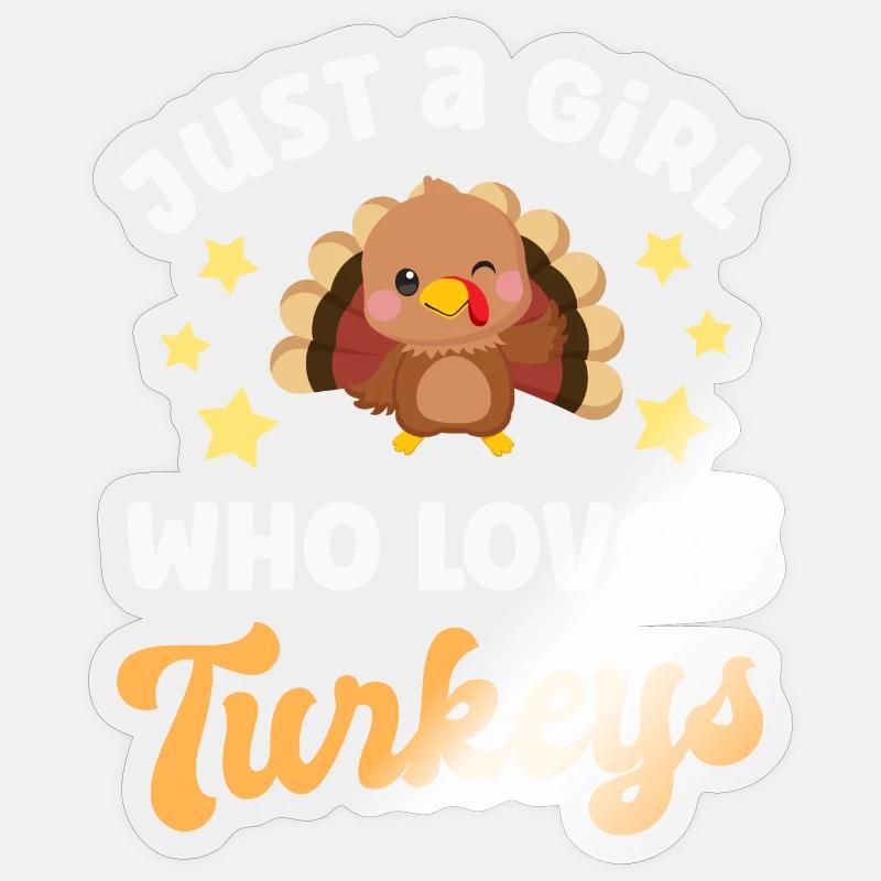 Turkey Turkeys - Sticker size S (10 x 10 cm) - transparent glossy