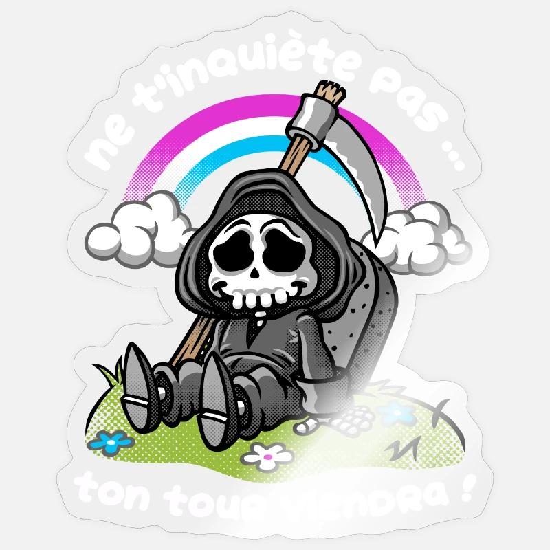 Sarcastique - Sticker taille S (10 x 10 cm) - brillant transparent