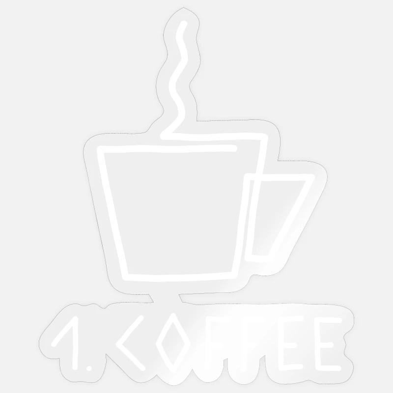 First Coffee Coffee First Sticker size S (10 x 10 cm)
