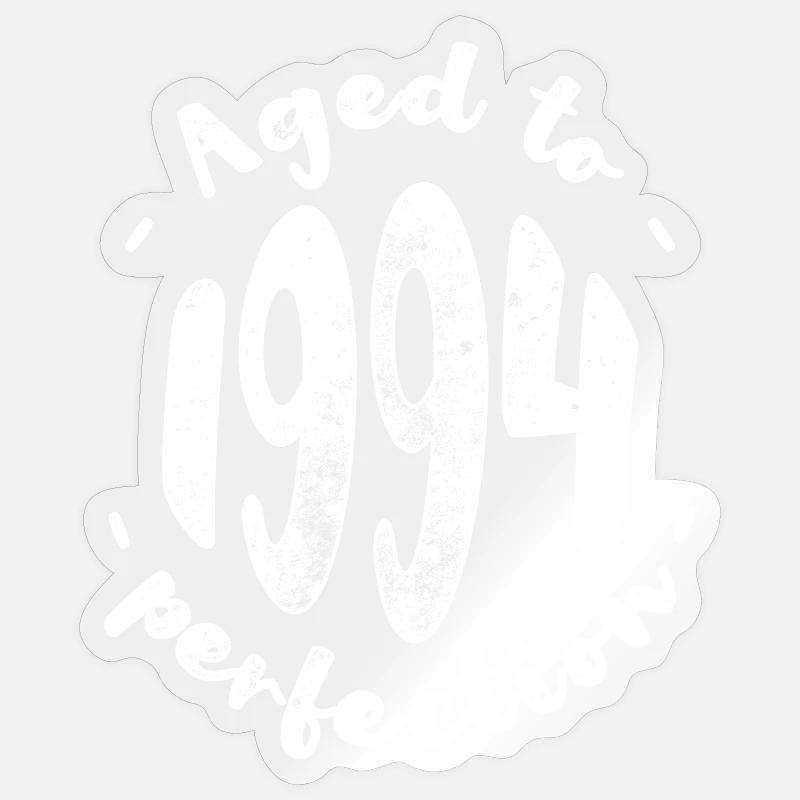 Aged to 1994 Perfection - Sticker size S (10 x 10 cm) - transparent glossy