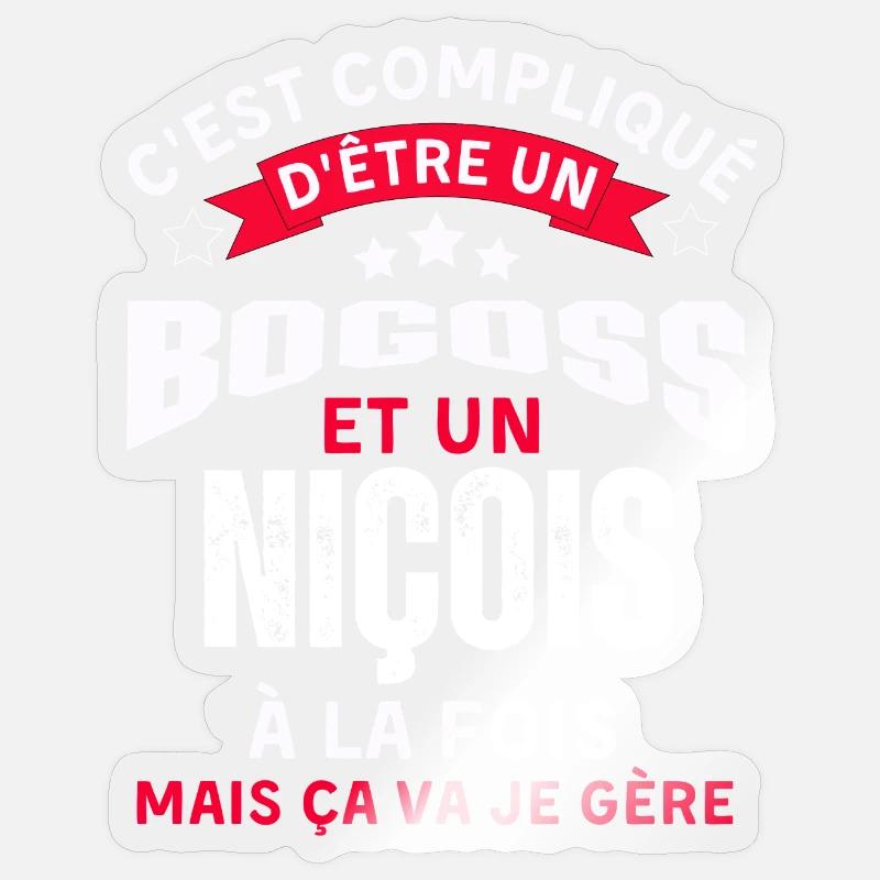Habitants de Nice - Sticker taille S (10 x 10 cm) - brillant transparent