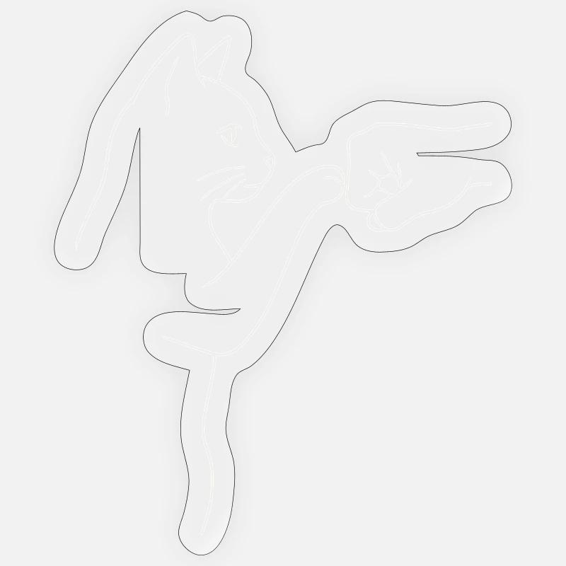 High five, poing bumb - Sticker taille S (10 x 10 cm) - brillant transparent