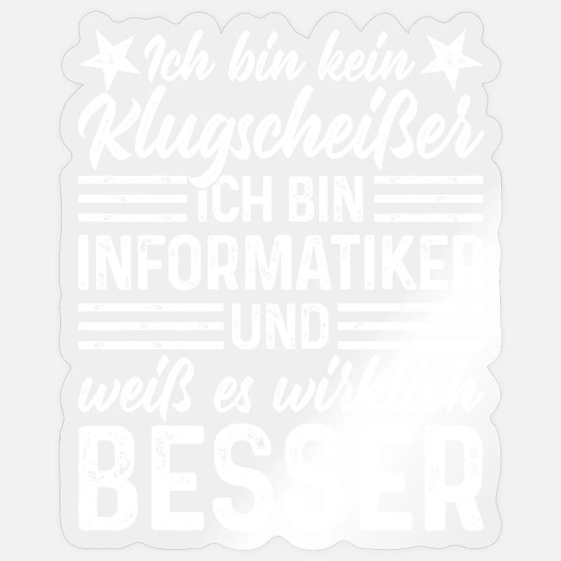 Informatiker Sticker Größe S (10 x 10 cm)