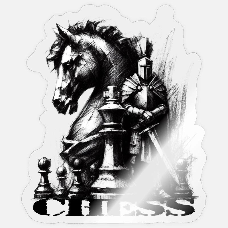 Chess Sticker size S (10 x 10 cm)