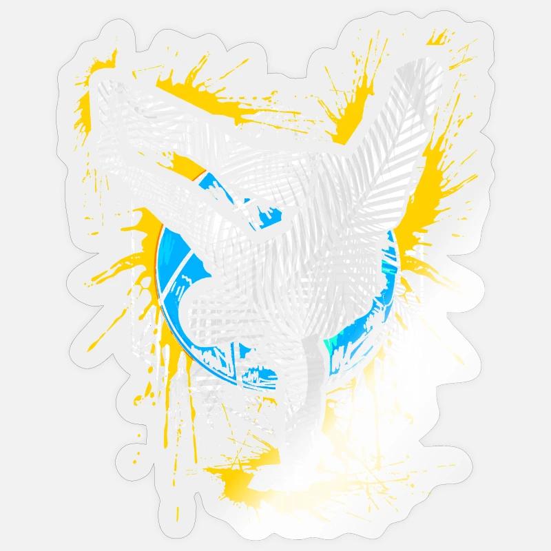 Breakdance Handstand Bboy - B-Boying Breakdancer - Sticker Größe S (10 x 10 cm) - Transparent glänzend