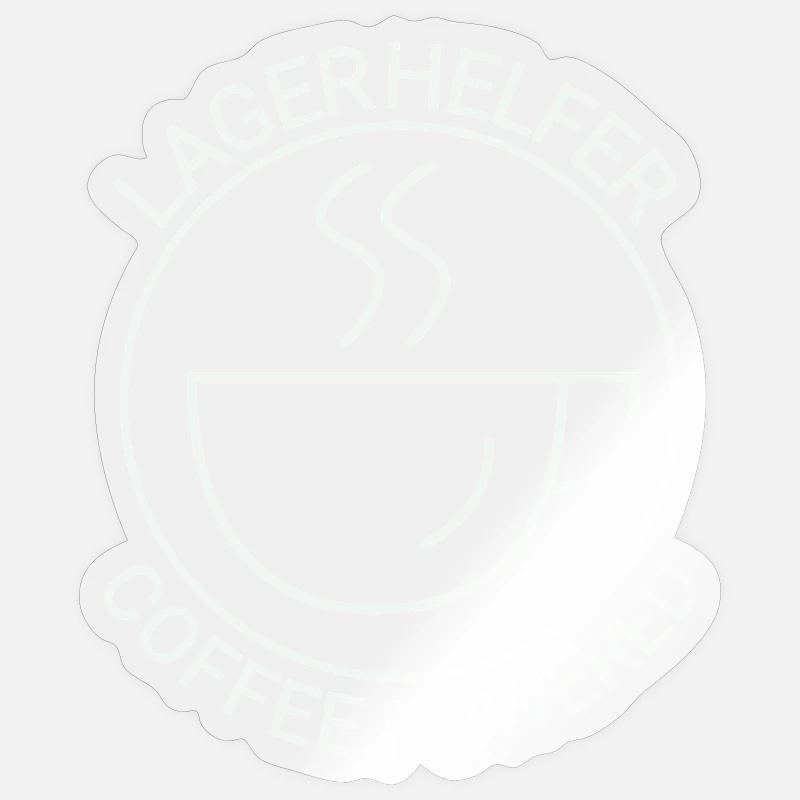 Warehouse Helper Coffee Powered Sticker size S (10 x 10 cm)