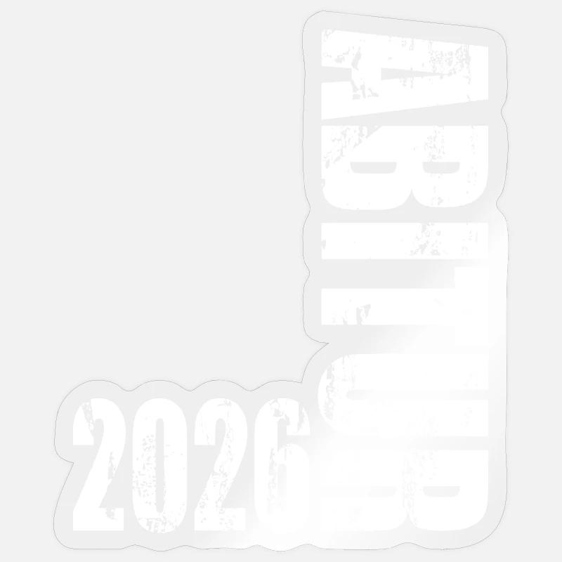Abitur 2026 - Sticker Größe S (10 x 10 cm) - Transparent glänzend