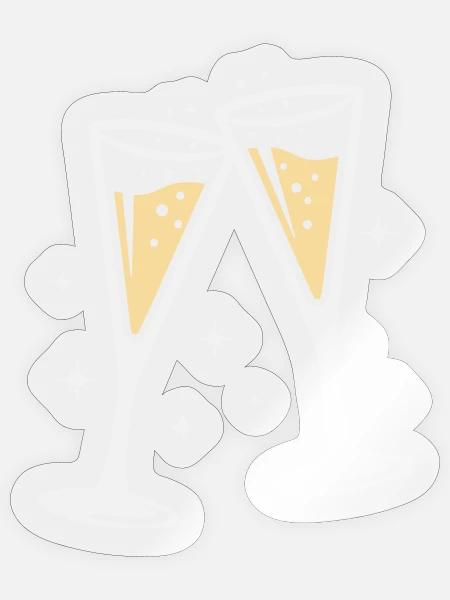  - Sticker size S (10 x 10 cm) - transparent glossy