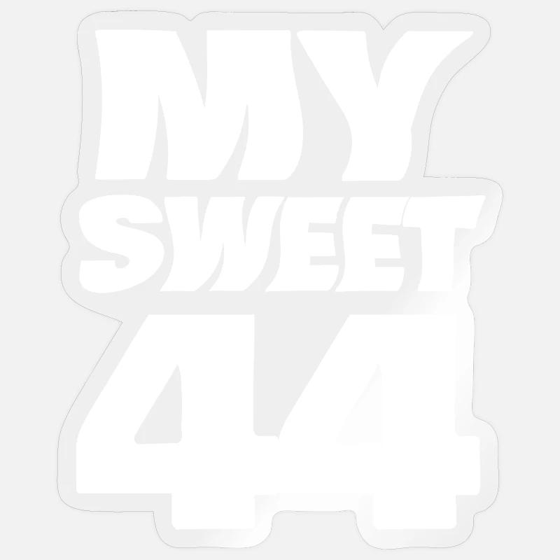 Suess 44 - Sticker Größe S (10 x 10 cm) - Transparent glänzend