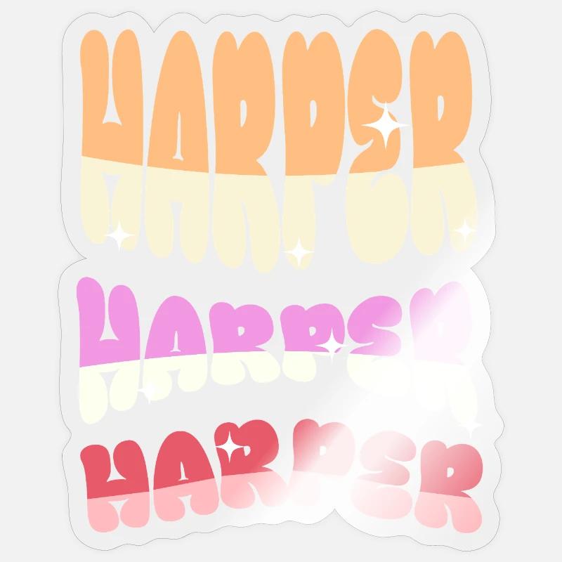 Harper - Sticker size S (10 x 10 cm) - transparent glossy
