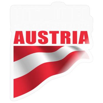 Kitzbühel - Sticker Größe S (10 x 10 cm) - Transparent glänzend - Vorne