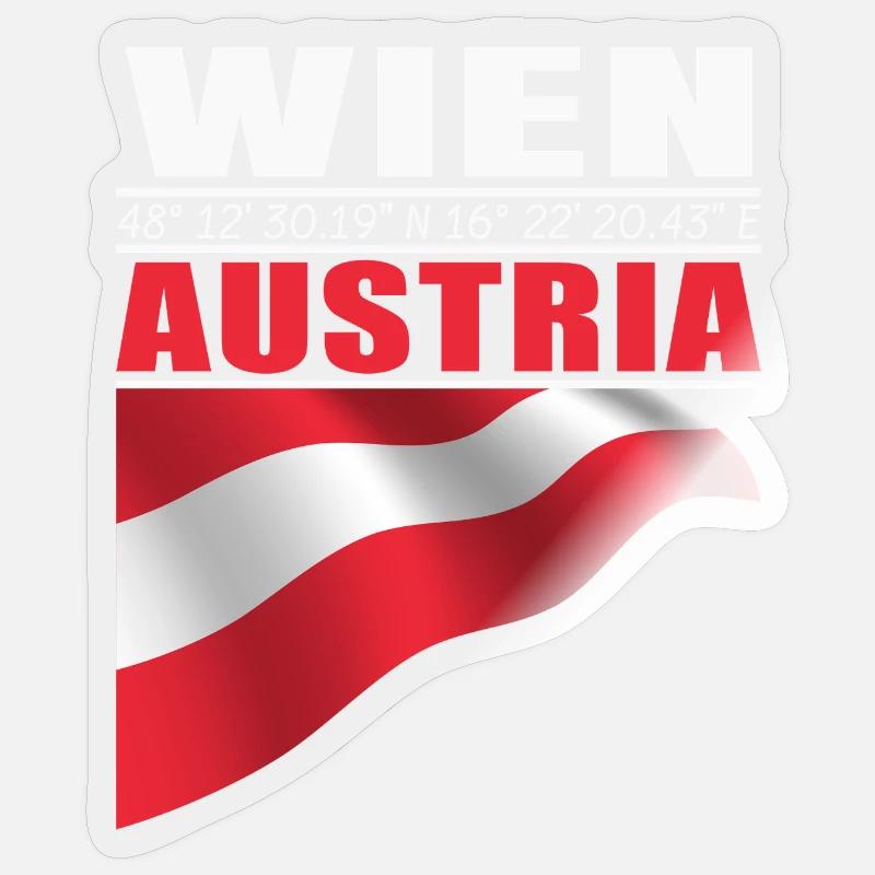 Vienne - Sticker taille S (10 x 10 cm) - brillant transparent