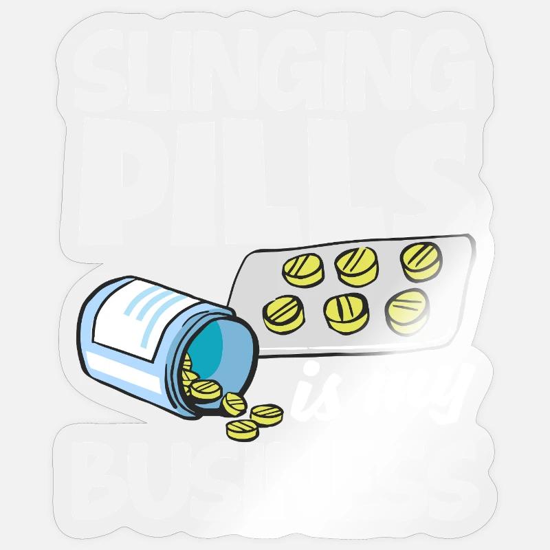 Apotheker Pharmazeutisch-technischer - Sticker Größe S (10 x 10 cm) - Transparent glänzend