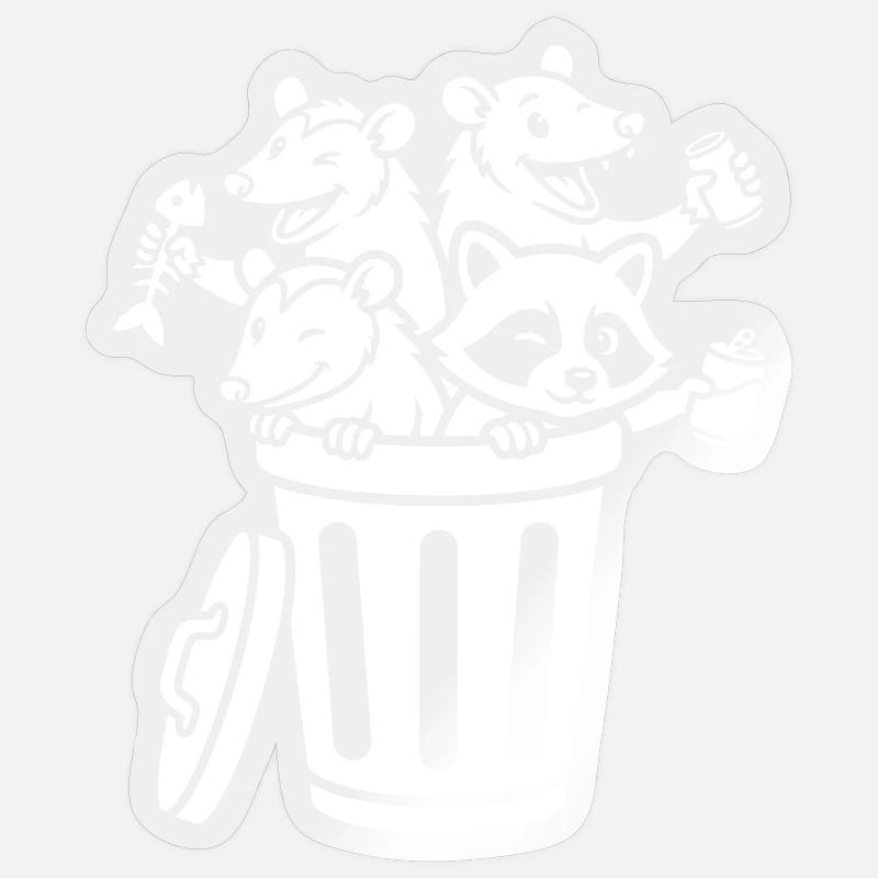 Garbage Can Aisle Sticker size S (10 x 10 cm)
