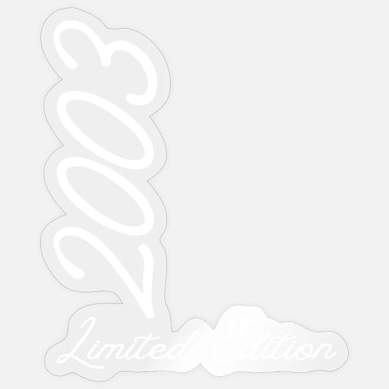 Année 2003 édition limitée - Sticker taille S (10 x 10 cm) - brillant transparent