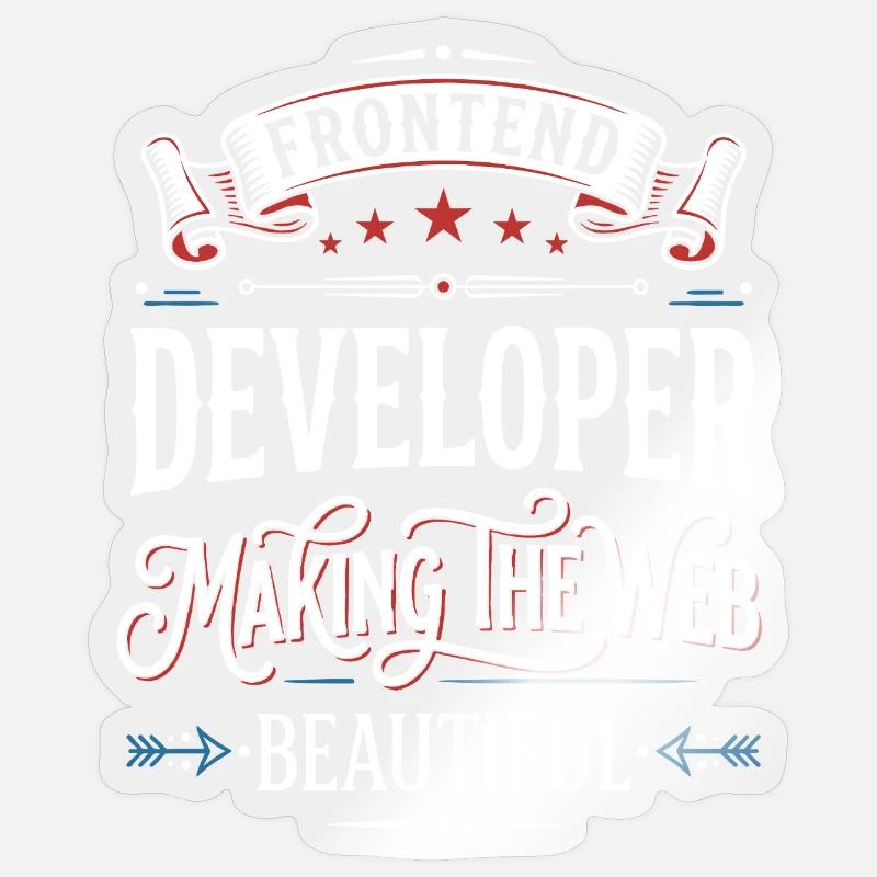 Frontend Developer – Designing the Web Beautifully Sticker size S (10 x 10 cm)