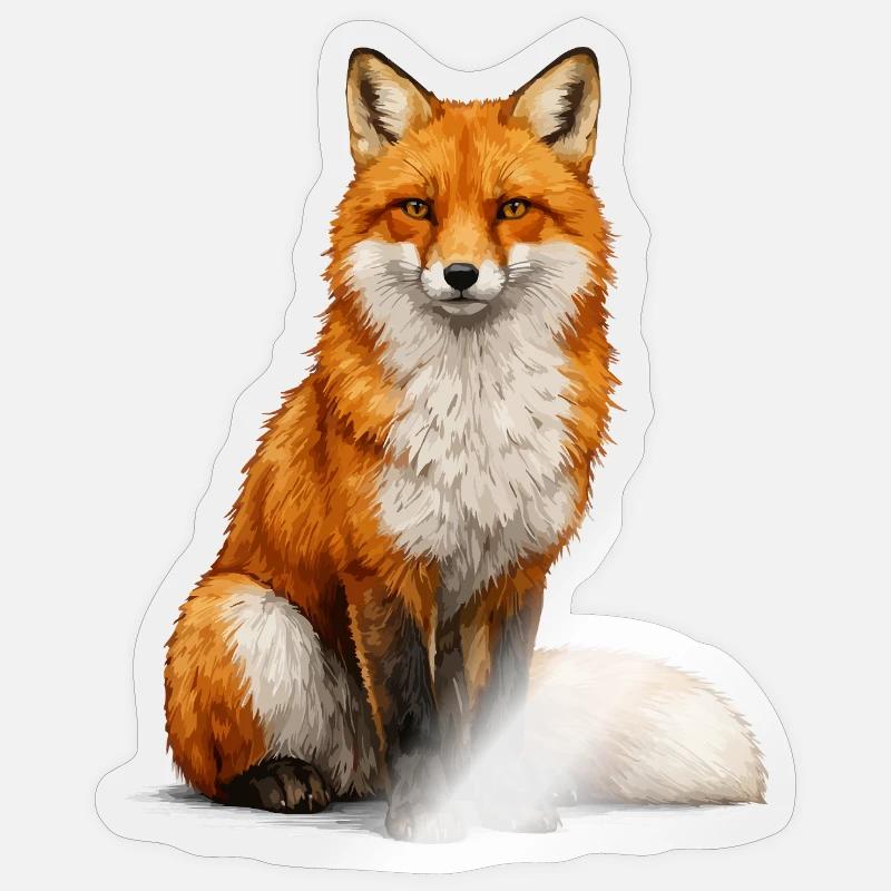 fuchs Sticker Größe S (10 x 10 cm)