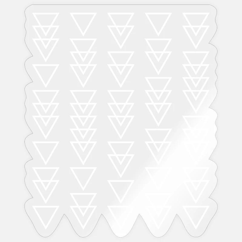 Triangular Cascade Sticker size S (10 x 10 cm)