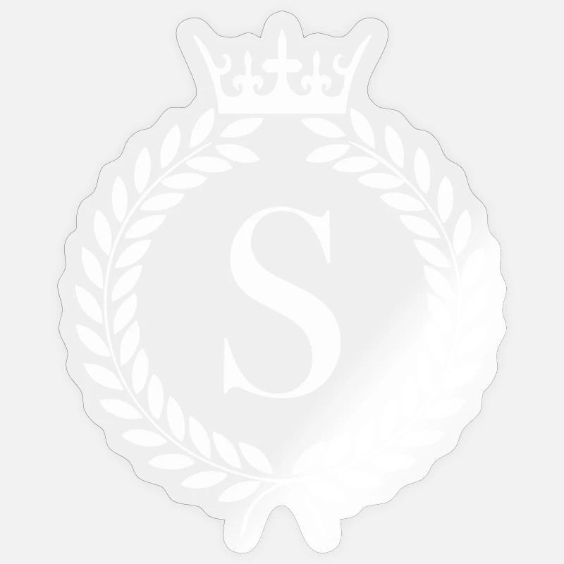 S_wappen - Sticker Größe S (10 x 10 cm) - Transparent glänzend