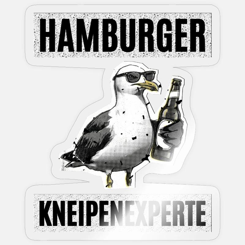 Hamburger Kneipen Experte Sticker Größe S (10 x 10 cm)