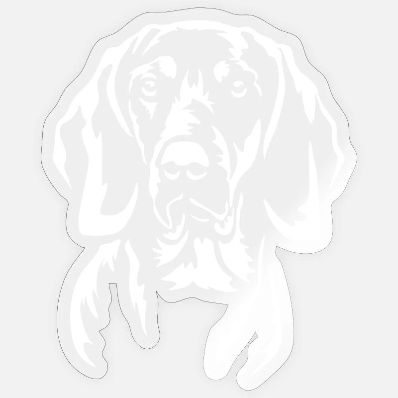 Gonczy Polski Head « Édition Noire » - Sticker taille S (10 x 10 cm) - brillant transparent