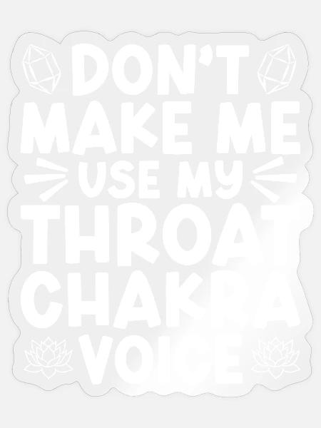 Stimme wie ein Mantra - Sticker Größe S (10 x 10 cm) - Transparent glänzend