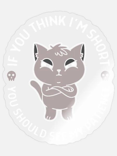 Wenig Geduld - Sticker Größe S (10 x 10 cm) - Transparent glänzend
