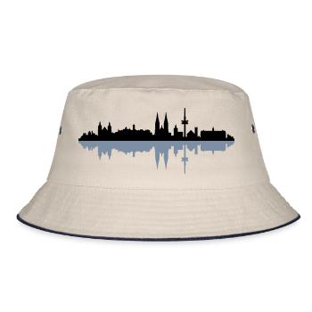 Skyline Regensburg - Bucket Hat - Natur/Navy - Vorne