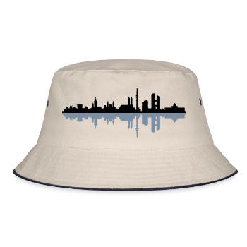 Skyline München - Bucket Hat - Natur/Navy - Vorne