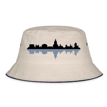 Skyline Mainz - Bucket Hat - Natur/Navy - Vorne