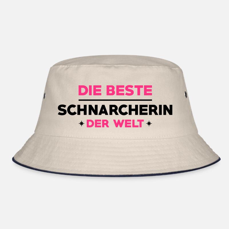 Schnarcher Schnarcherin Schnarchen Schlaf Humor Bucket Hat