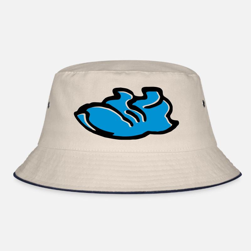 Basket - Bob - blanc cassé/bleu marine