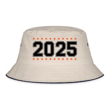 2025 - Bucket Hat - Natur/Navy - Vorne