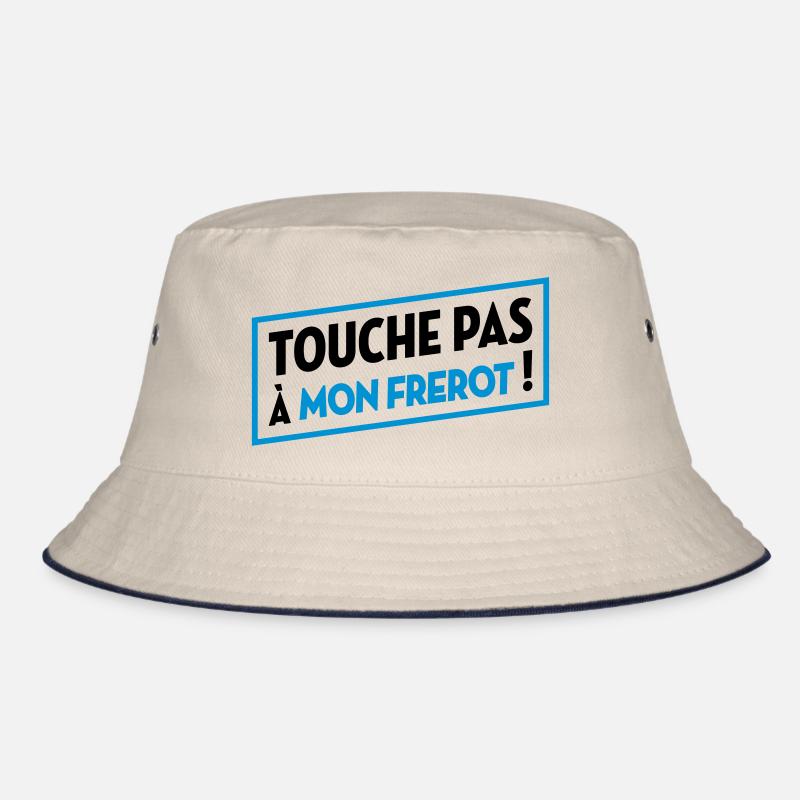 Frère / Frere / Bébé / Frérot / Naissance Frangin - Bob - blanc cassé/bleu marine
