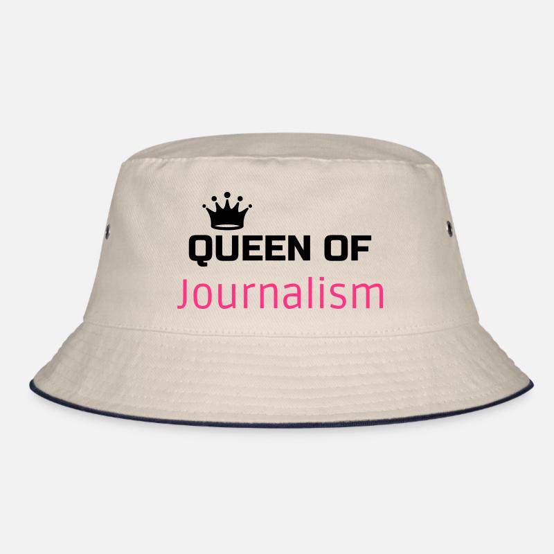 journaliste / journalisme / journal / reporter - Bob - blanc cassé/bleu marine