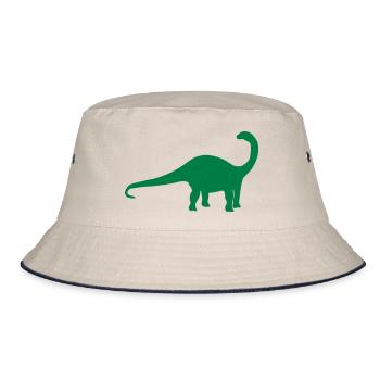 Dinosaur Apatosaurus - Bucket Hat - ecru/navy - Front