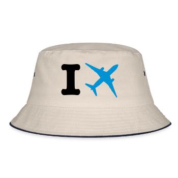 I fly - travel - Bob - blanc cassé/bleu marine - Devant