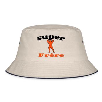 SUPER Frère - Bob - blanc cassé/bleu marine - Devant