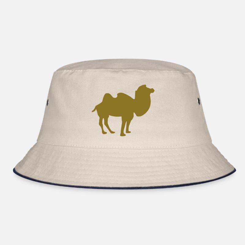 Kamel - Bucket Hat - Natur/Navy