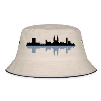 Skyline Basel - Bucket Hat - Natur/Navy - Vorne