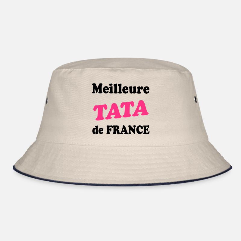 Beste/r/s TATA in Frankreich - Bucket Hat - Natur/Navy